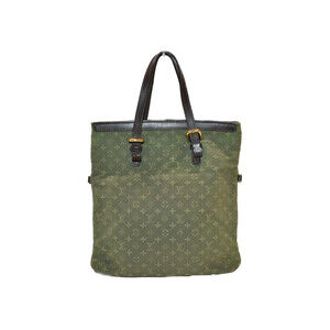 Louis Vuitton Franoise Monogram Khaki Green Canvas Leather Handbag Shoulder Bag